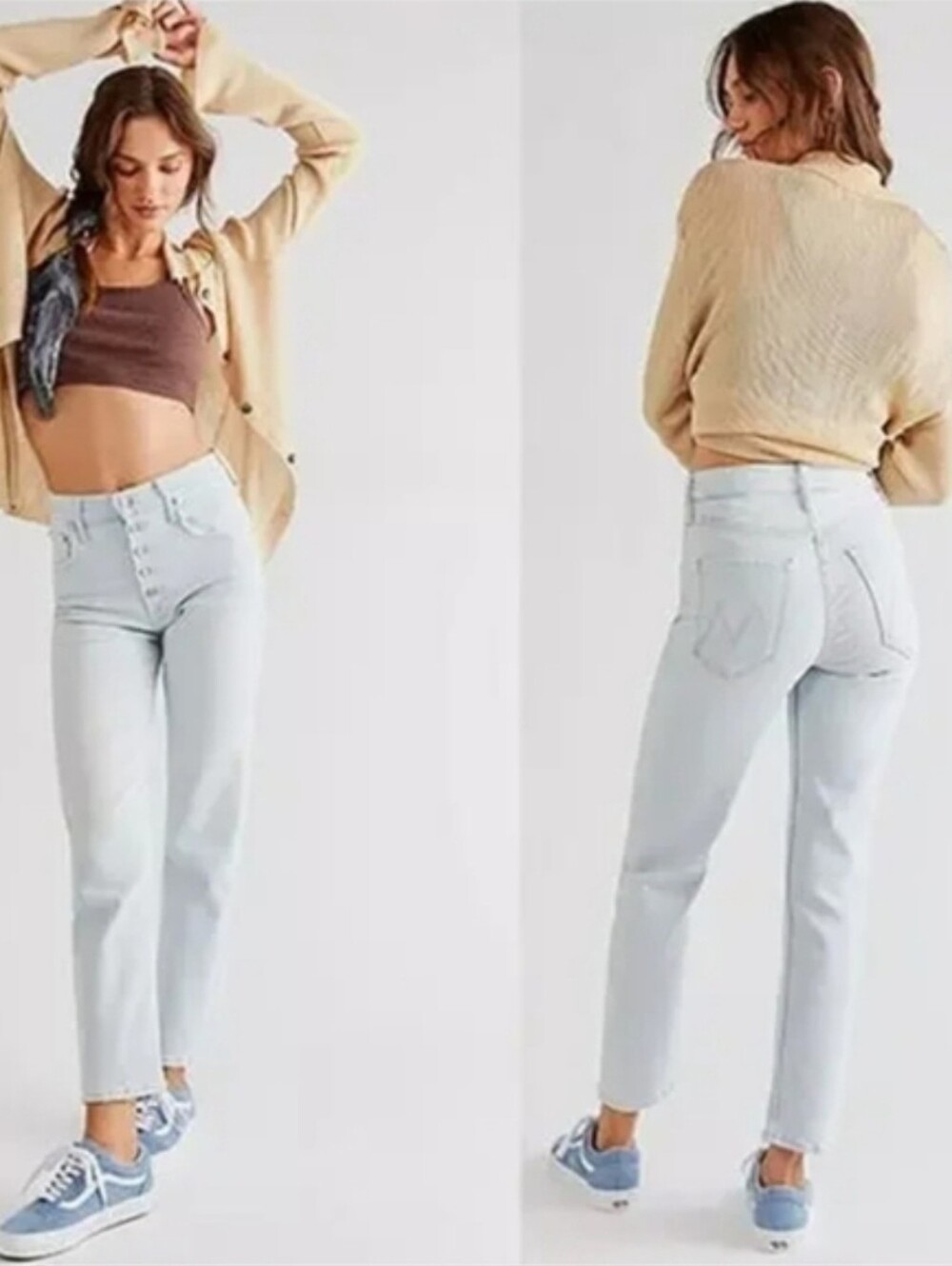 Mother Denim The Pixie Tomcat Jean Women Size 29 High Rise Ankle Straight Leg